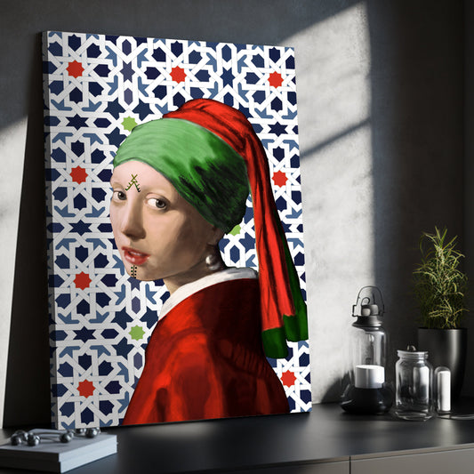 Girl with a Pearl Earring in a Riad